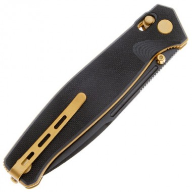 Нож складной Real Steel Huginn BlackGold G10, клинок VG-10, 9,3см